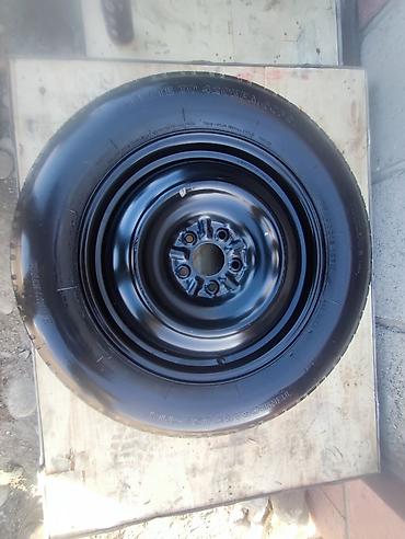 Колеса в сборе: Колеса в сборе 165 / >80 / R 18, Лето, Б/у, Запаска, Легковые, Железные, отверстий - 5 — 18