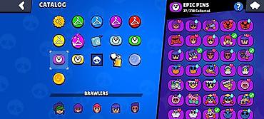ikona: Brawl Stars hesabı – zəngin kosmetik kolleksiya - Kataloq bölməsi — 5