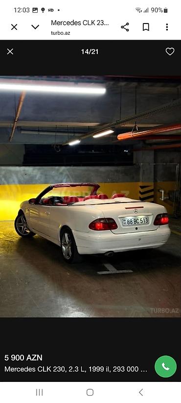 mercedes disklər: Mercedes-Benz SLK 230: 2.3 l | 1999 il Kabriolet — 7