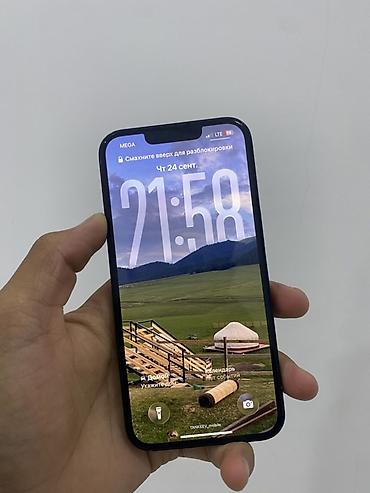IPhone 13, цвет Midnight (тёмно‑синий) Срочно сатылат торг бар Фейс