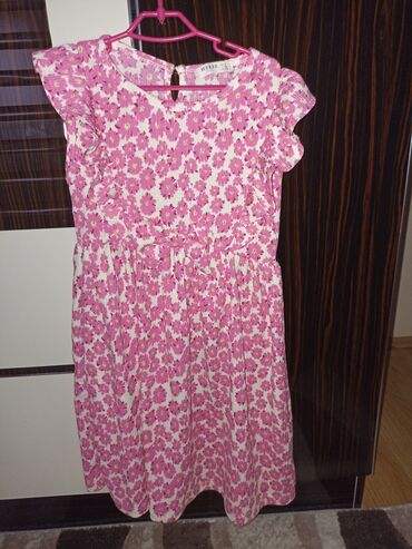 haljina je bordo uzivo: Midi, Short sleeve, 134-140