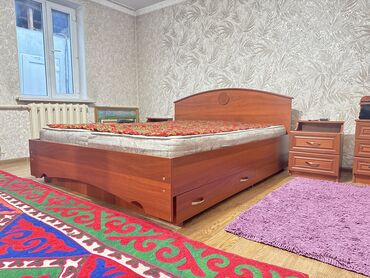 кровать для девочке подростка: Спальный гарнитур, Б/у, Двуспальная кровать, Шкаф, Комод, Кыргызстан, Самовывоз