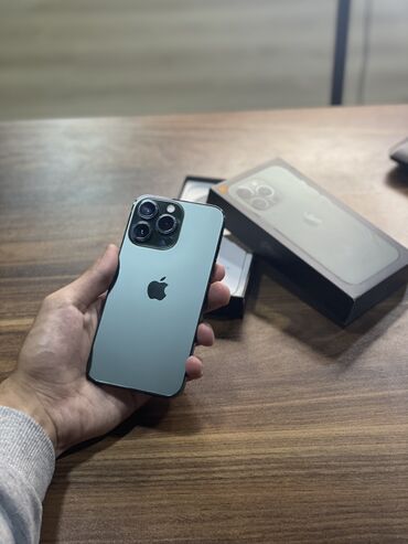 iphone 13 256: IPhone 13 Pro, 128 GB, Alpine Green, Zəmanət, Simsiz şarj, Face ID