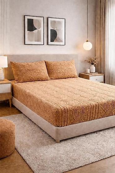 Posteljina: 🎀Reljefni čaršafi 🎀Čaršaf na lastiš 25 + 2 jastučnice(50*70) — 5