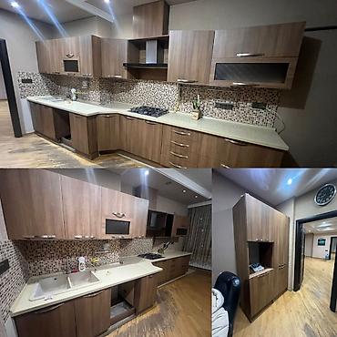 Mətbəx mebeli: Mətbəx mebeli satılır 600₼. Ölçü dəqiq deyil. Üzəri mərmər. Üzərində — 1