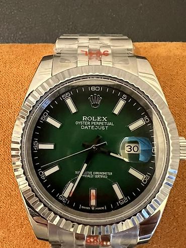 blue good lux: Rolex saatlar – polad korpus və polad qolbaq, relyefli bəzəkli — 2