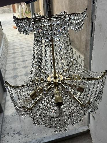 parda tül: Çılçıraq, 6 lampa, Metal — 7