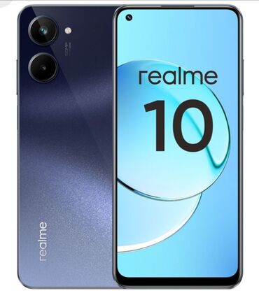телефон реалми 8: Realme 10, Новый, 128 ГБ, цвет - Синий, 2 SIM