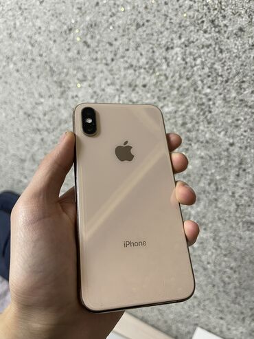 Apple iPhone: IPhone Xs, Б/у, 256 ГБ, Золотой, Чехол, 73 %