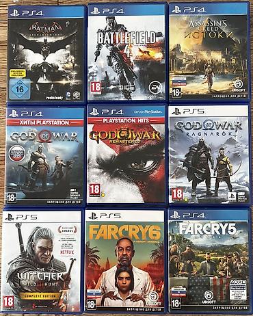видио игры: Диски PS5/PS4: - Battlefield 4 — 800 - God of war 3 – 1300 – God of — 1