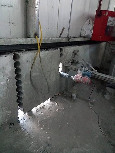 Beton işləri: Xidmət: Beton kəsmə və deşmə - Dəqiq kəsim və deşmə işləri: divar — 24