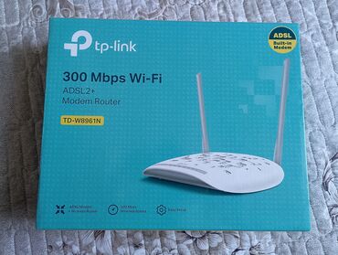 2 antenli modem: Modem Router TP-Link ADSL2+. İki antenalı. Az istifadə olunub,heç