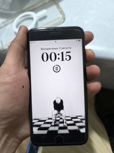 чехол на айфон 6: IPhone 8 Plus, Черный, Чехол