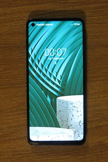 iphone x kreditle satisi: Samsung Galaxy A21S, rəng - Göy, Barmaq izi, İki sim kartlı, Face ID — 1