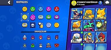 brawl stars 2: Brawl Stars oyun hesabı. Hesabın ekran görüntülərinə əsasən aşağıdakı — 8