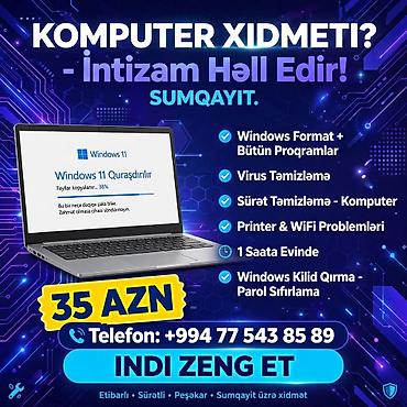 aşbaz iş: 💻 *İNTİZAM - KEYFİYYƏTLİ KOMPUTER USTASI* 📞 077 543 85 89 | Sumqayıt - — 1