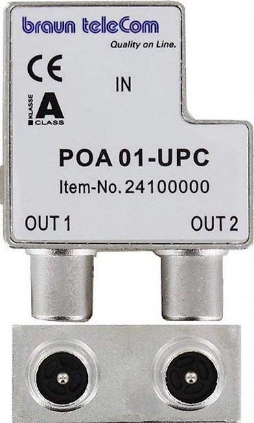 Aksesoari za TV i video: Braun teleCom POA 01-UPC – push-on IEC razdelnik (splitter) - Model — 1