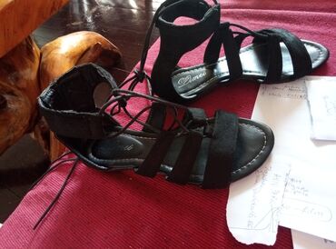 antilop cizme stikla crne: Sandale, 37