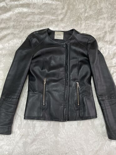 Кожаные куртки: Кожаная куртка, Классическая модель, Натуральная кожа, Приталенная модель, S (EU 36)