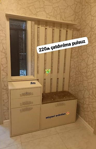 2ci el dehliz dolabi: Dəhliz üçün funksional paltar asqısı və şkaf dəsti - Rəng: krem/ivori — 1