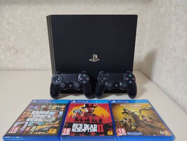 PS5 (Sony PlayStation 5): Продаю Sony playstation 4 Pro Привозной 1 - Терабайт В комплекте