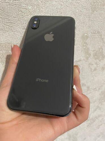 обмен на х: IPhone X, Б/у, 64 ГБ, Черный, Зарядное устройство