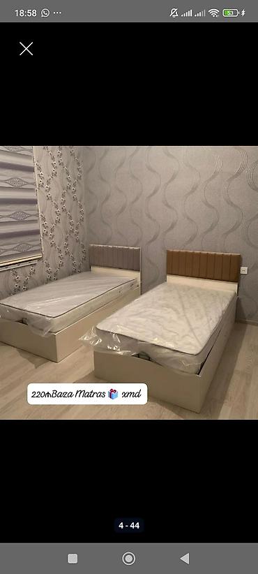 İkili tək nəfərlik çarpayı dəsti - Ölçü: tək nəfərlik (şəkildə iki