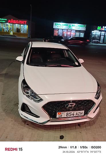 сонато лф: Hyundai Sonata: 2019 г., 2 л, Автомат, Газ, Седан — 2