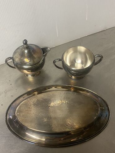 Qəhvə dəstləri və servizlər: Qəhvə dəsti, rəng - Gümüşü, Metal — 8