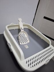 лоток для яиц: Лоток для кошки с решётчатой вставкой и совком - Тип: открытый