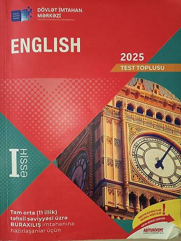 rm ingilis dili pdf 2025: Məhsul: “ENGLISH – 2025 Test Toplusu”, Dövlət İmtahan Mərkəzi (DİM) — 1