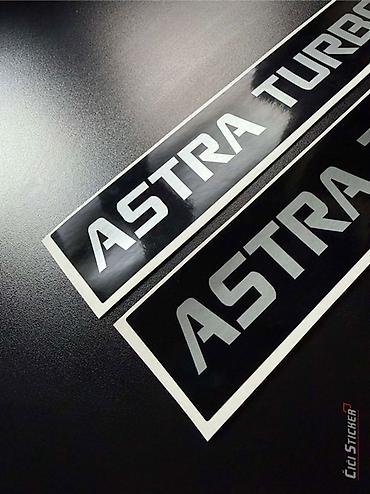 stikeri: Opel astra TURBO nalepnice - AStra turbo nalepnice - 2750 Set — 3