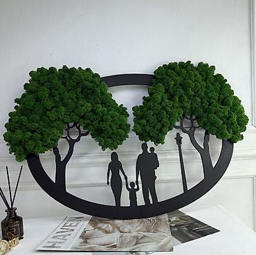 Панно: Панно «Семья» Фито-декор, который прекрасно впишется в любой — 1