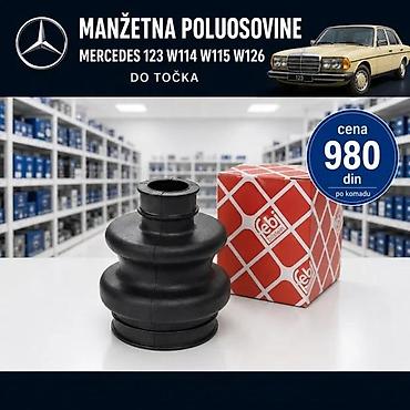 Prenosni sistem: MANZETNA POLUOSOVINE MERCEDES W114 W115 W126 | Manzetna poluosovine — 2