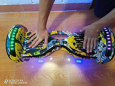 Электротранспорт: Qrafiti dizaynlı hoverboard (özünü balanslaşdıran skuter) — 5