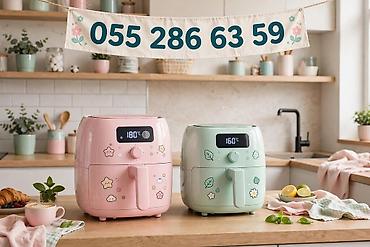 Mətbəx texnikası: 🔥 AIR FRYER - RƏNGLİ - ANBARDA QUTUDA 🔥 ✅ Rənglər: Qara, Ağ, Qırmızı — 5