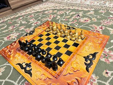шахматный клуб бишкек: Ручная работа, шахматная доска. В наличии шахматная доска + (на