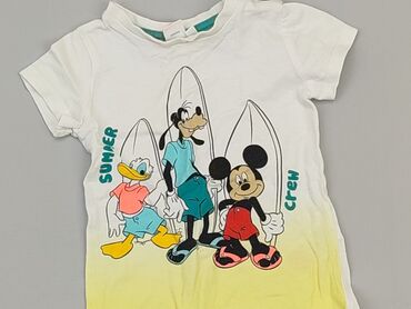 letnie sandały na koturnie: T-shirt, Disney, 9-12 months, condition - Very good