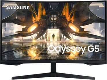 Masaüstü kompüterlər və iş stansiyaları: Samsung Odyssey G5 27_inch (2560x1440) 2K QHD CurVed 165Hz Amerikadan