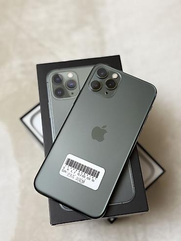 Apple iPhone: IPhone 11 Pro, Новый, 256 ГБ, Зеленый, Зарядное устройство, Чехол, Кабель, 83 % — 13
