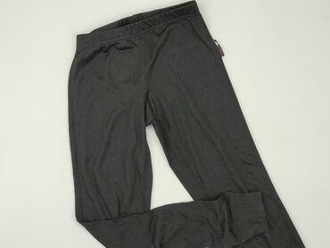 krotki czarny top z dlugim rekawem: Leggings for kids, 12 years, 152, condition - Fair