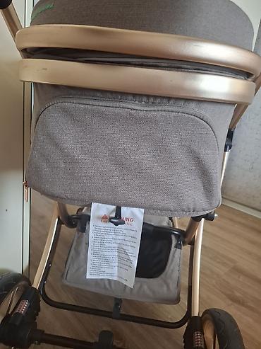 çilek beşik: Kidilo uşaq arabası platinium collection kofe renginde cox az istifade — 3