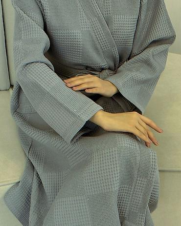 Халаты: Халат, Вафельное полотно, Турция, Все размеры — 6