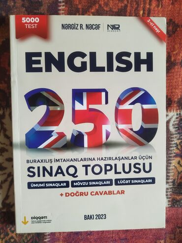 Digər kitablar və jurnallar: İnglis dili 250 sınaq toplusu