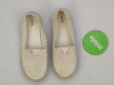camargue marka: Damskie espadryle TEX, rozmiar 40 - Kolor: beżowy w drobną kratkę — 2