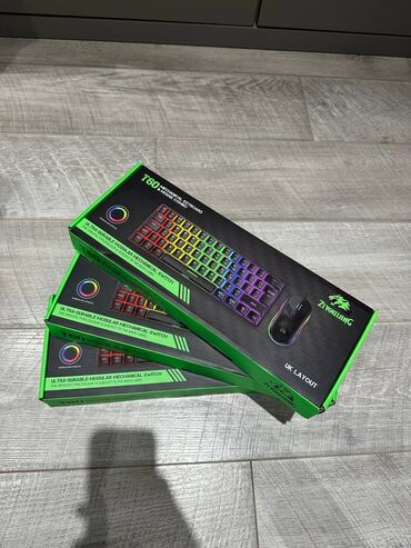 Klaviaturalar: 🌈 Gaming Keyboard + Mouse🔥 🌈Ziyoulang T60 RGB🔥 ✅mechanic blue switch