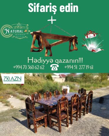 restoran ucun stol stullar: Yeni, Künc masa, Açılmayan, Stullar ilə, Dəri, Azərbaycan