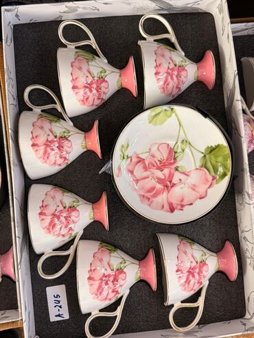 Çay dəstləri və servizlər: Çay dəsti, rəng - Ağ, Farfor, 6 nəfərlik — 9