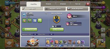 İT, komputerlər, əlaqə: Clash of Clans hesabı – Asıl Kənd - Oyun səviyyəsi: 94 - Profil adı — 1