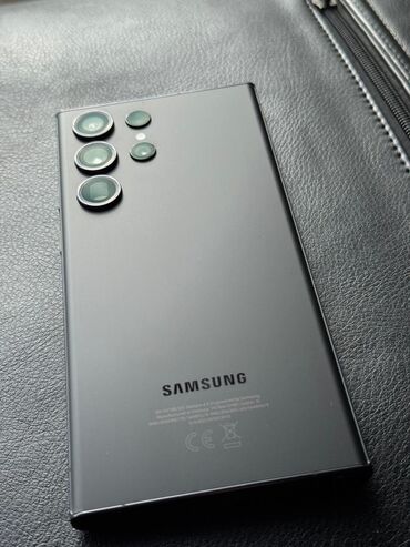 настольные компьютеры: Samsung Galaxy S23 Ultra, Колдонулган, 256 ГБ, түсү - Кара, 2 SIM, eSIM